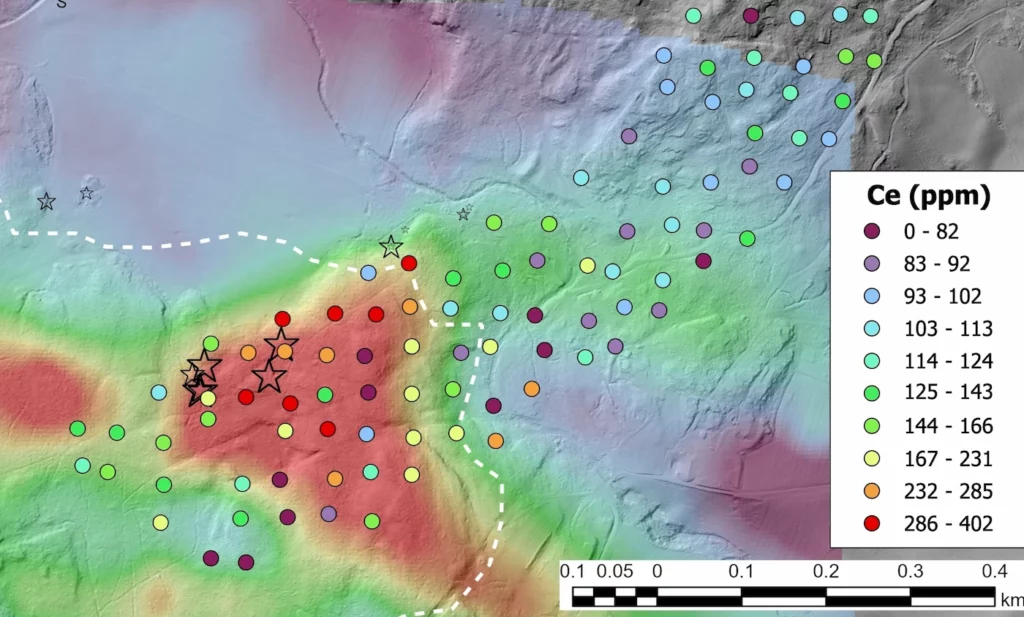aag geochemical map ce ppm